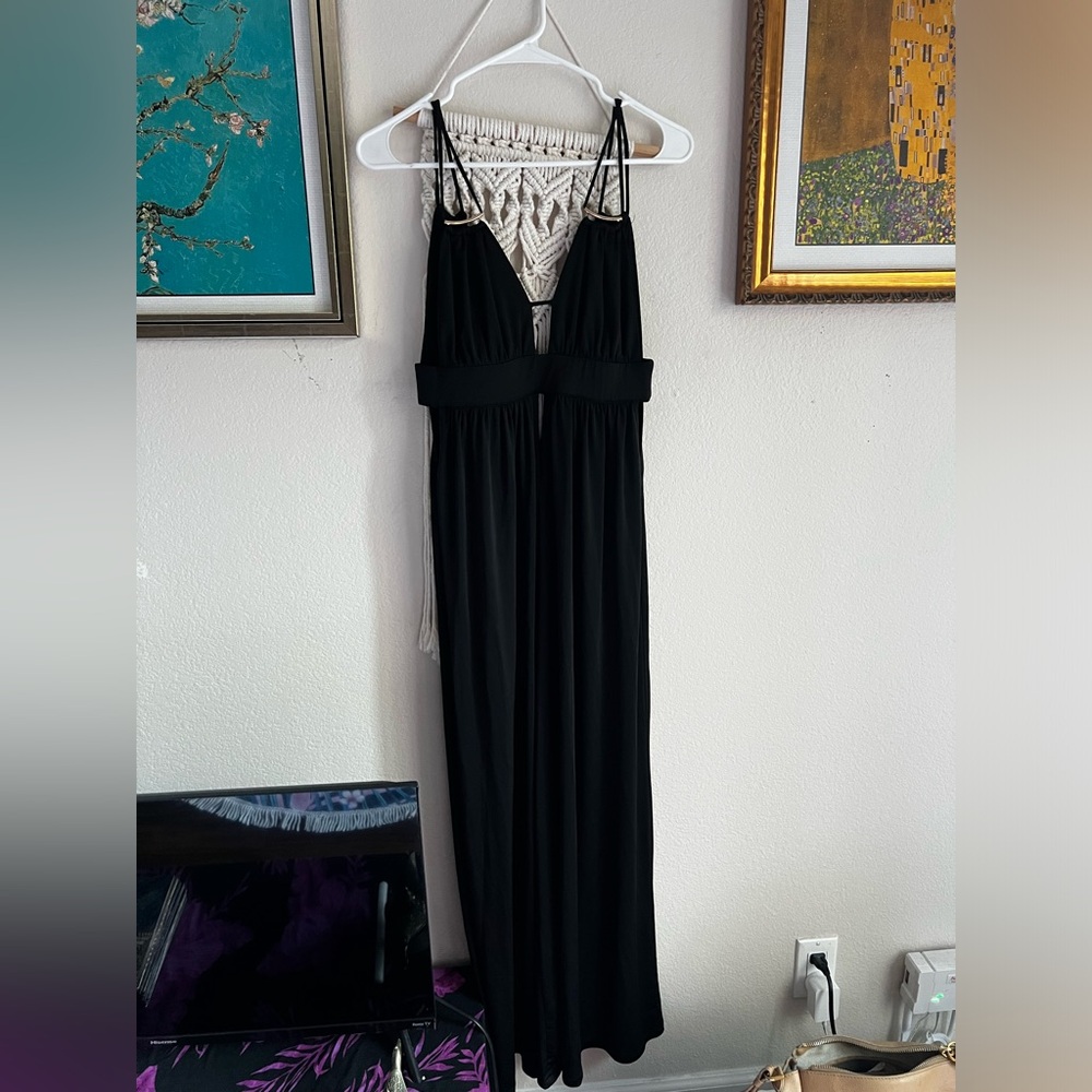 Gorgeous silky black jumpsuit